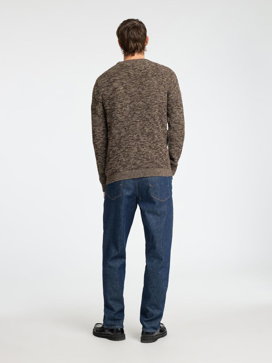 Vince Knit Bubble Crew Neck - Chocolate Torte