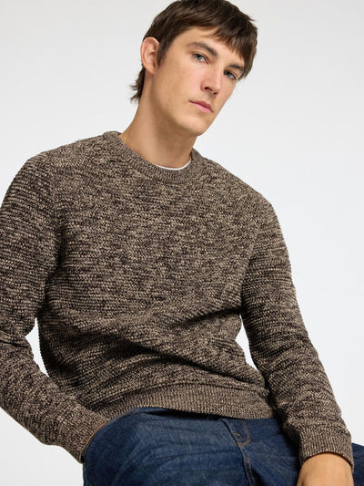 Vince Knit Bubble Crew Neck - Chocolate Torte