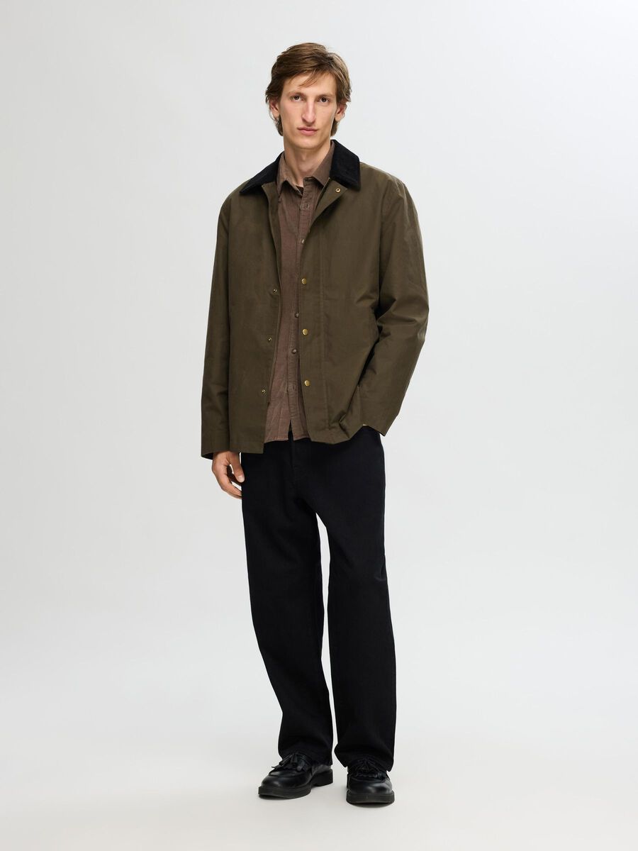 Walter Waxed Cotton Jacket - Grape Leaf