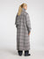 Helle Long Wool Scarf Coat - Steel Gray