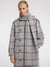 Helle Long Wool Scarf Coat - Steel Gray