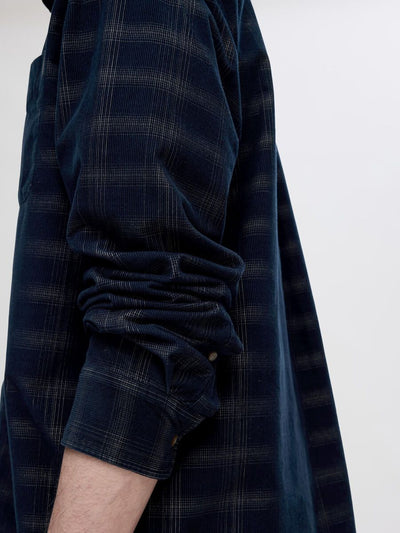 Relax Cord Check Shirt - Navy Blazer/Checks