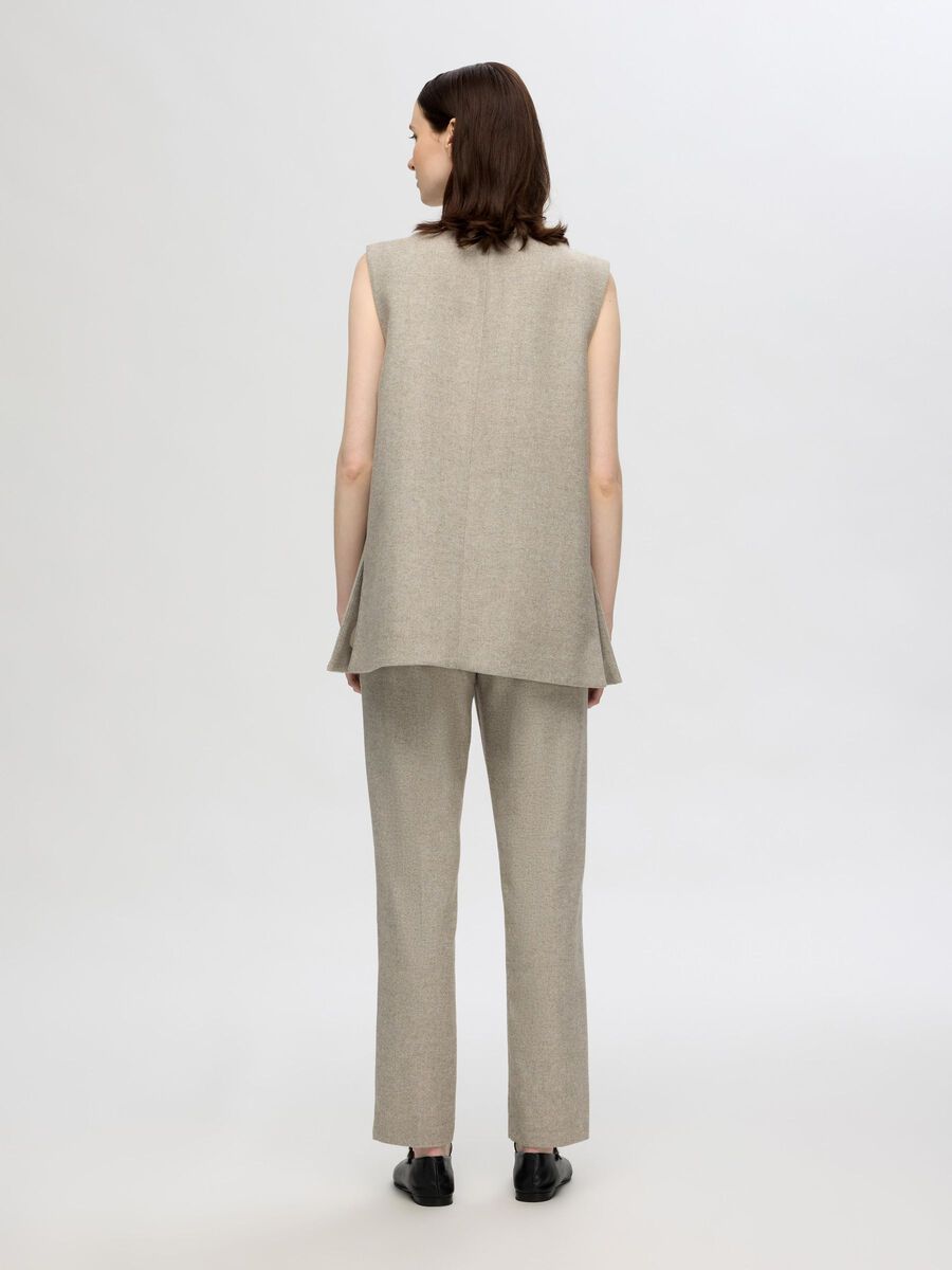 Vivie Vest - Sandshell/Herringbone