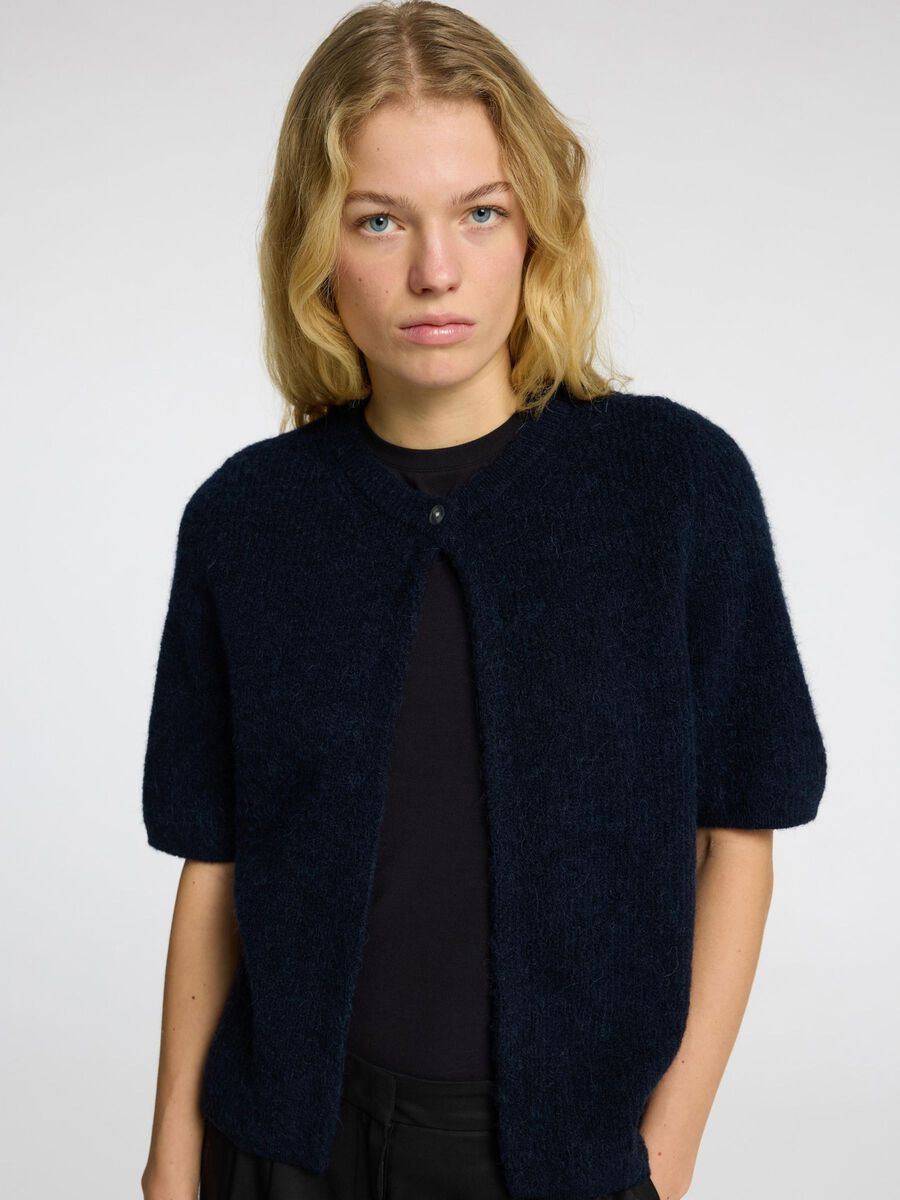 Sia Ras 2/4 Cardigan - Dark Sapphire