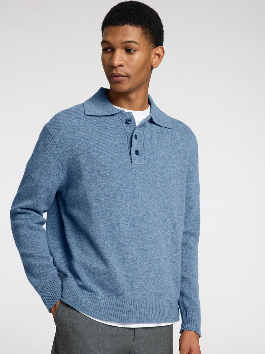 Reuben Knit Relaxed Polo - Oceana