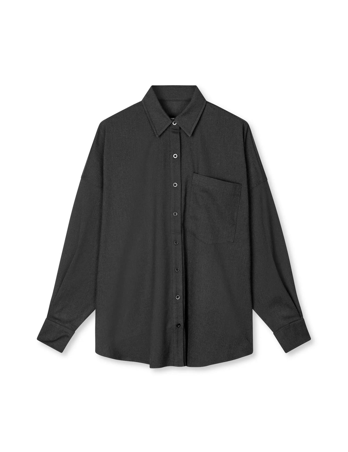 Fulva Nicky Shirt - Dark Grey Melange