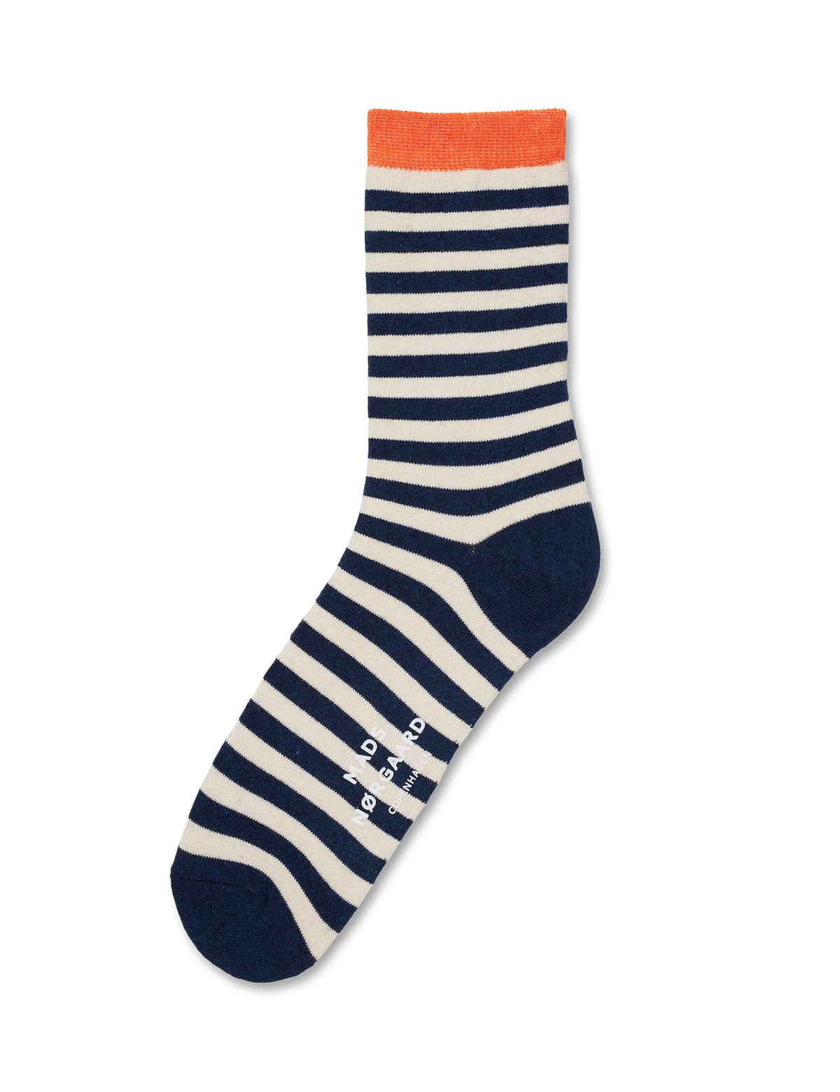 Ana Mix Sock Pair - Blue Stripe/Black Coffee Dot