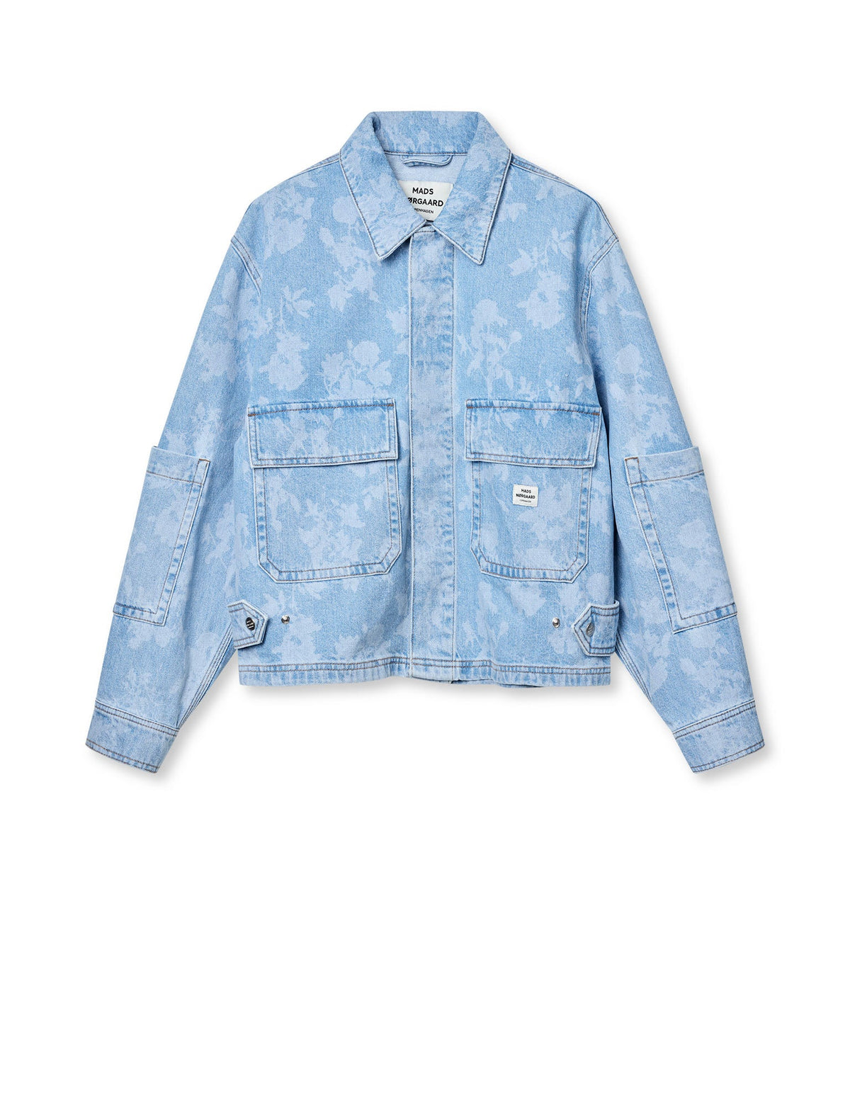 Art Denim Soleil Jacket - Light Denim/Ink Flower