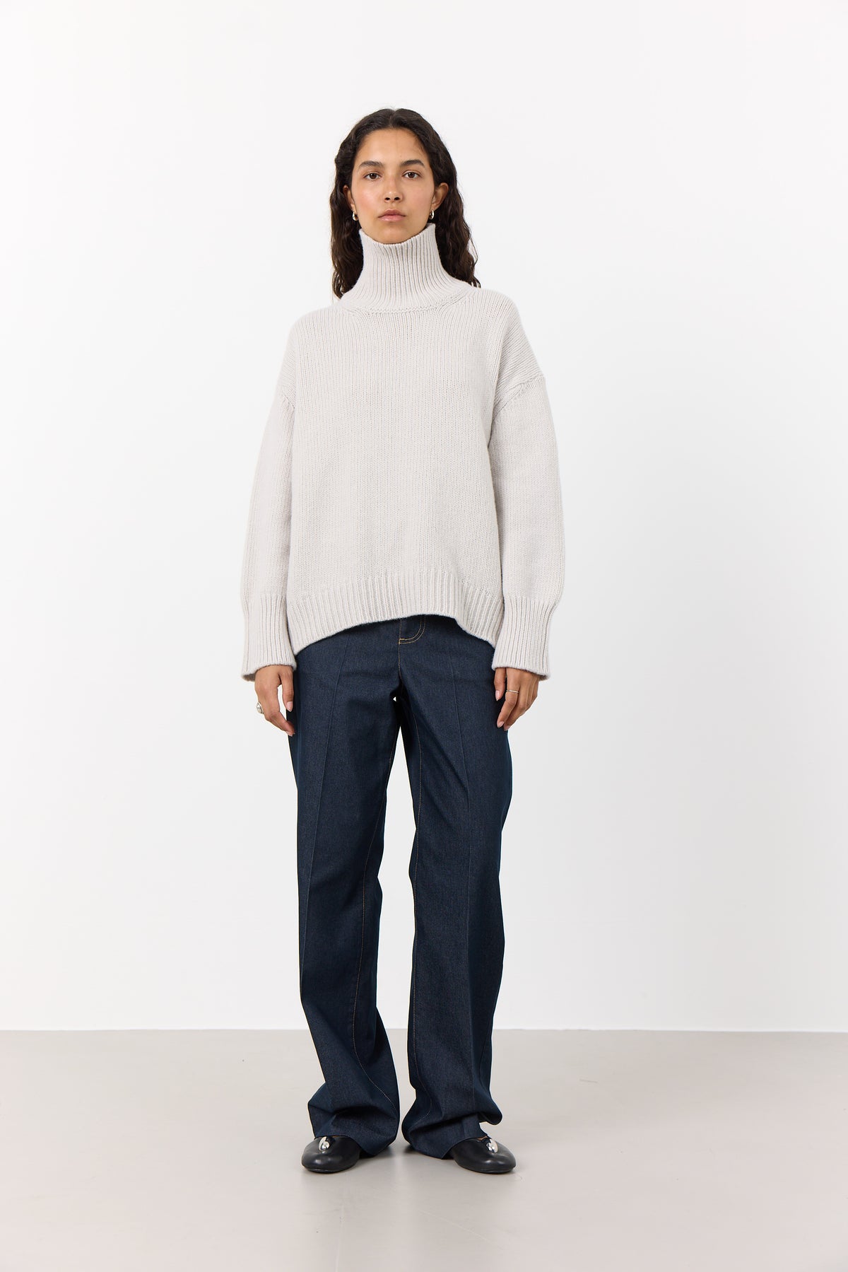 Perle 3 Merino Wool and Cashmere Jumper - Pullover Cream