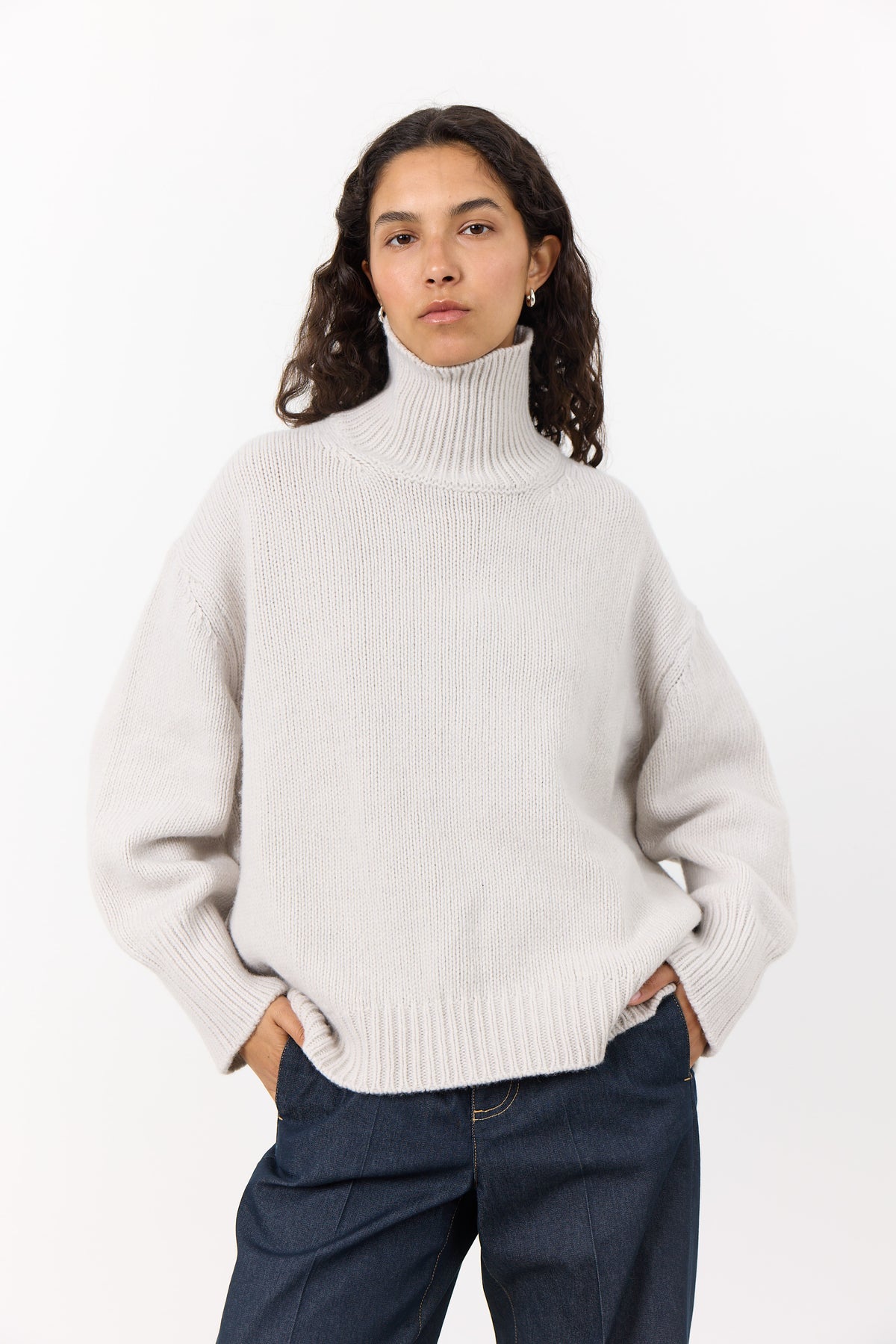 Perle 3 Merino Wool and Cashmere Jumper - Pullover Cream