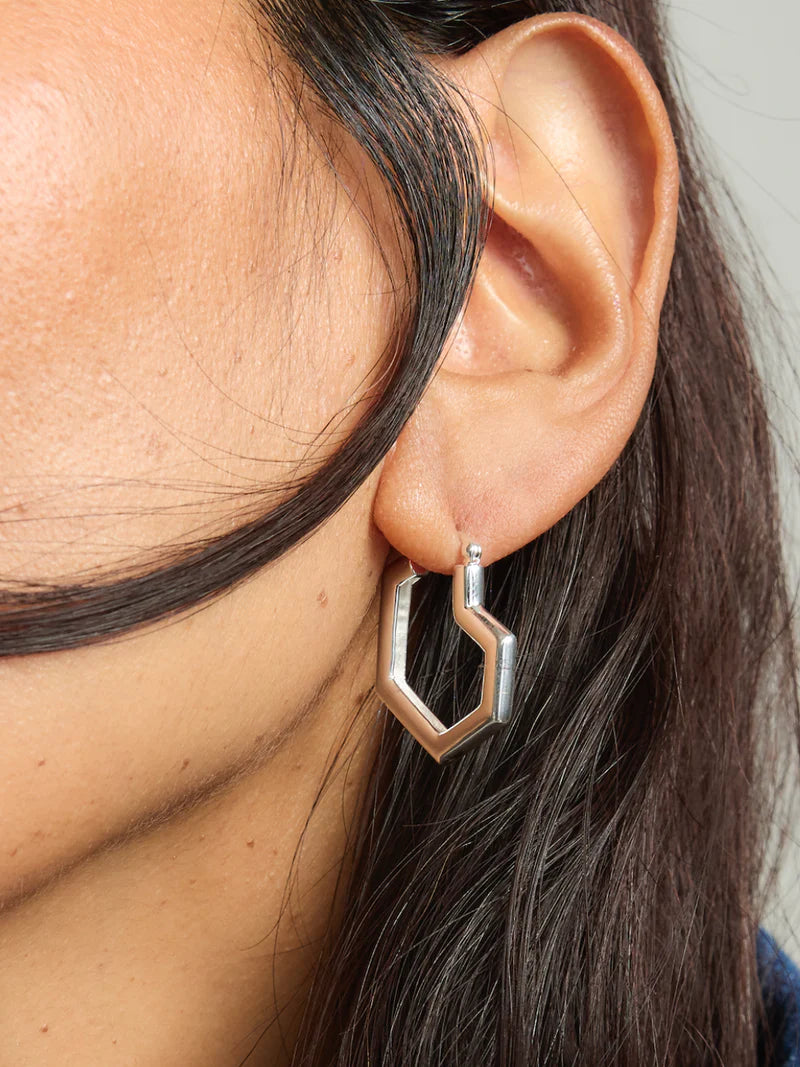 Daryl Small Hoops - Sterling Silver