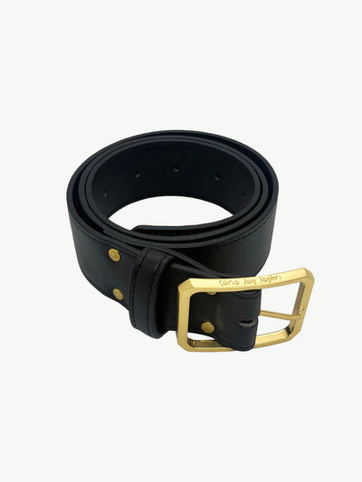 Vegan Leather Belt - Black