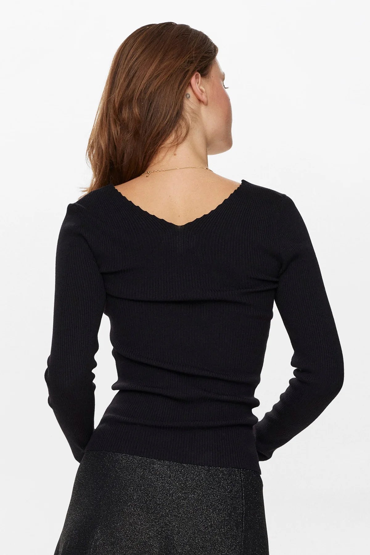 Nuayelet Long Sleeve Pullover - Caviar