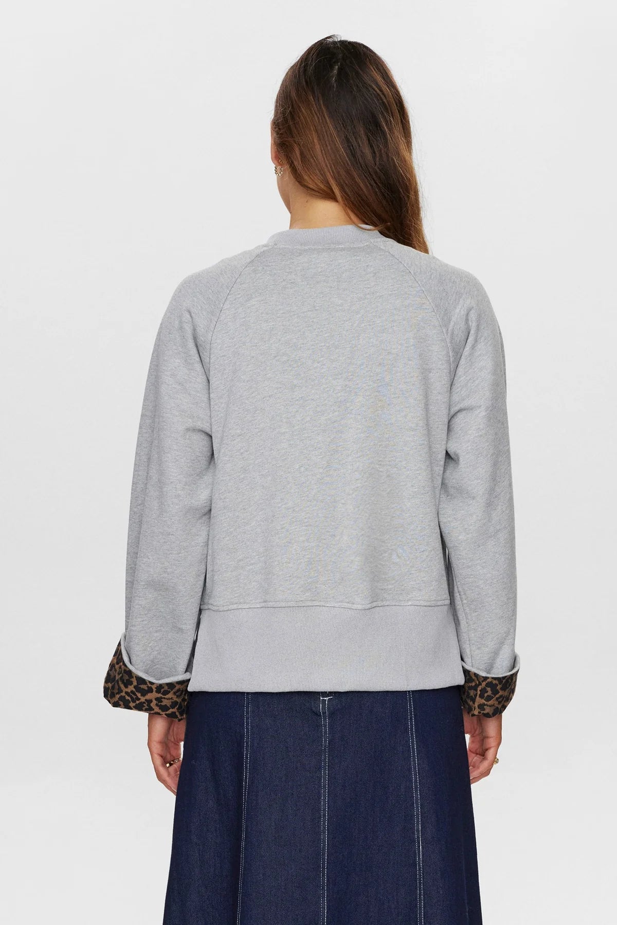 Nuzari Sweat- Medium Grey Melange