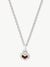 Mini Daryl Necklace 16'' Chain - Silver/ Tigers Eye