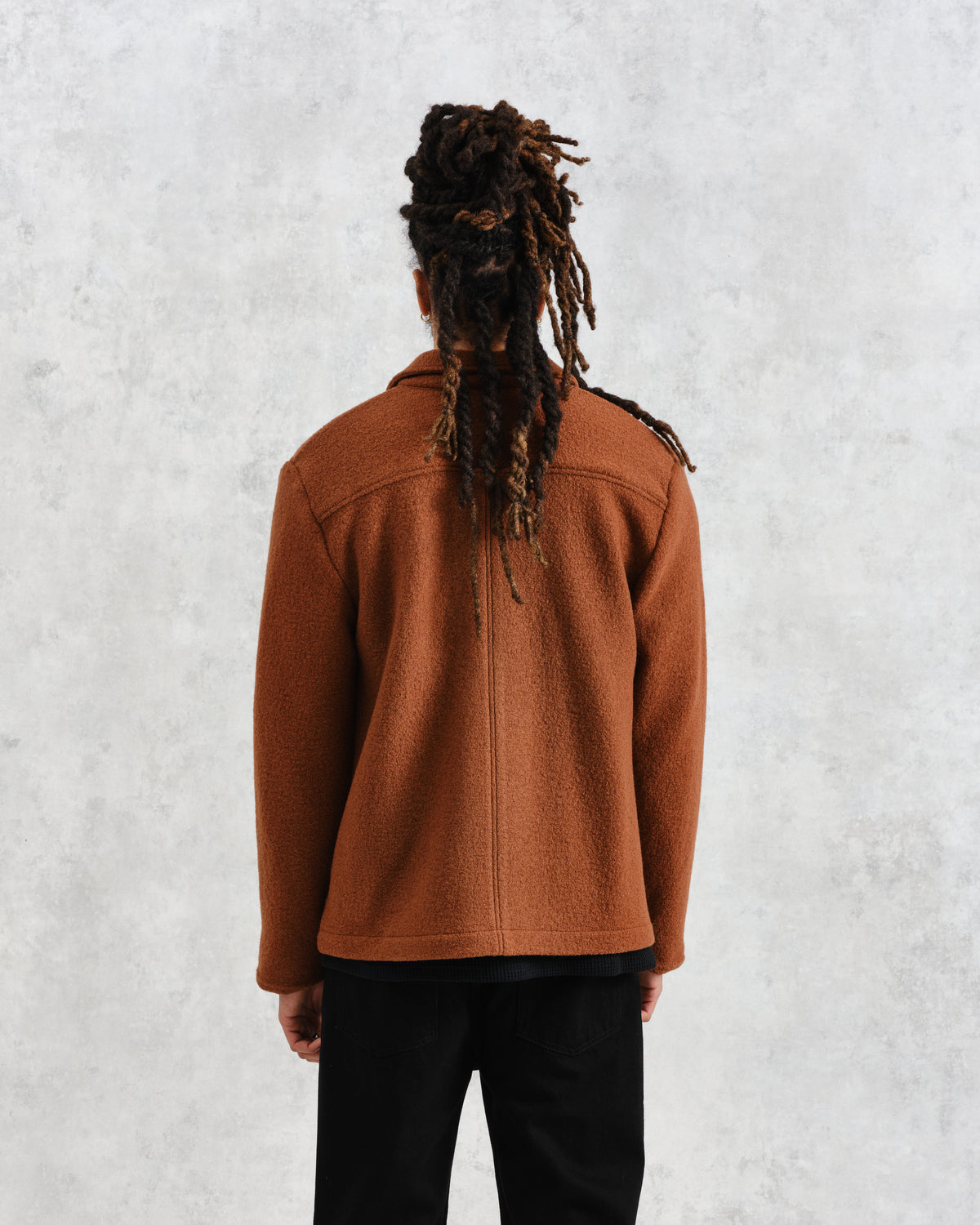 Grant Jacket Felt Wool - Rust