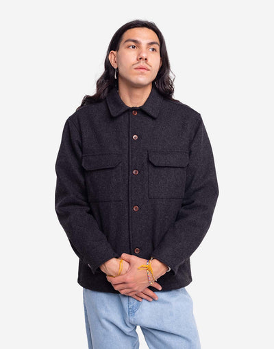 Percy Jacket - Flecked Noir