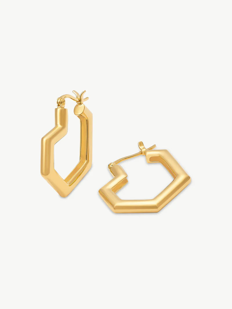 Daryl Small Hoops - Gold