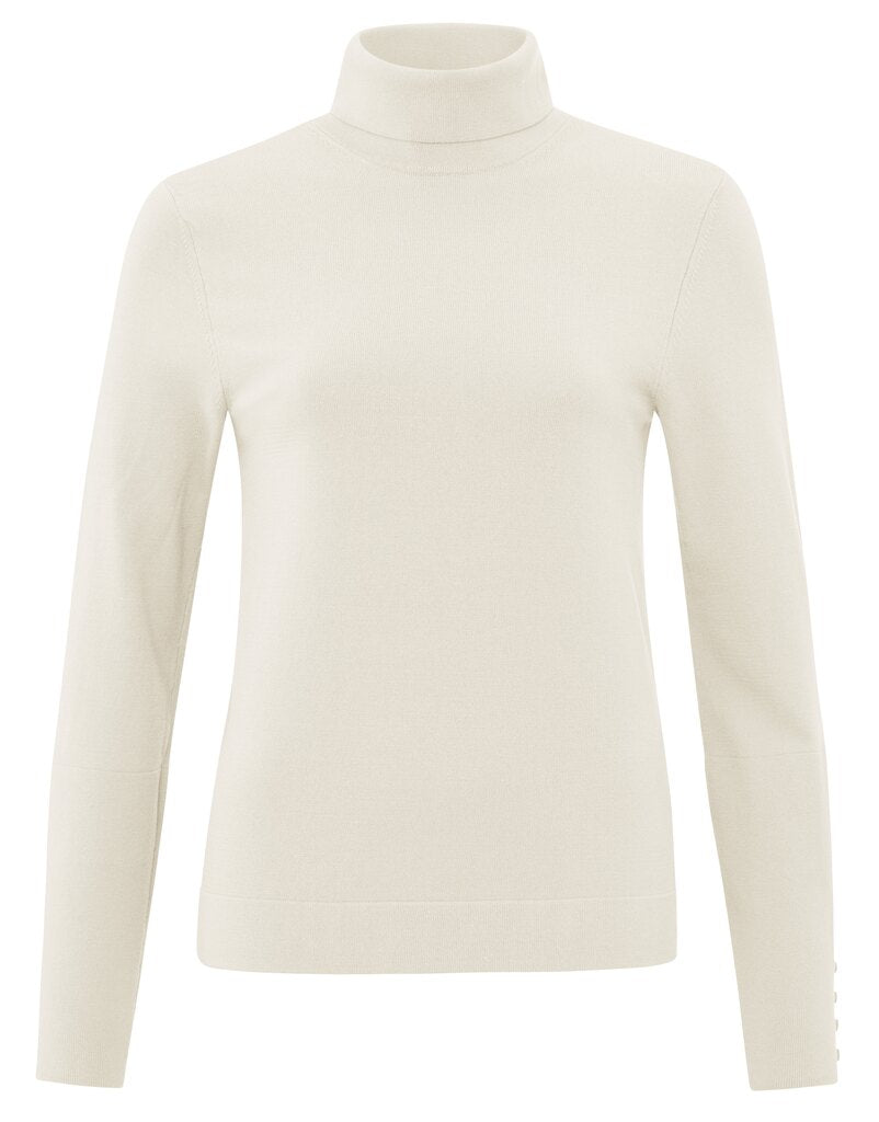 Turtleneck Sweater - Chalk White