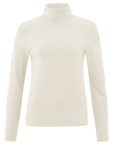 Turtleneck Sweater - Chalk White