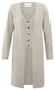 Long Cardigan with Gilet - Dove Gray Melange