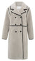 Long Teddy Faux Shearling Coat - Dove Gray