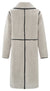 Long Teddy Faux Shearling Coat - Dove Gray