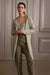 Long Cardigan with Gilet - Dove Gray Melange