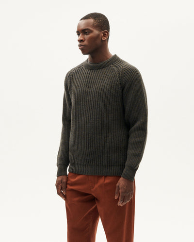 Neo Wool Sweater - Olive Green