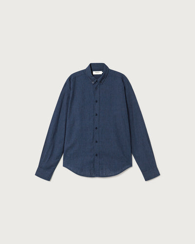 Ant Shirt - Blue Micro Checkered