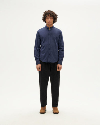 Ant Shirt - Blue Micro Checkered