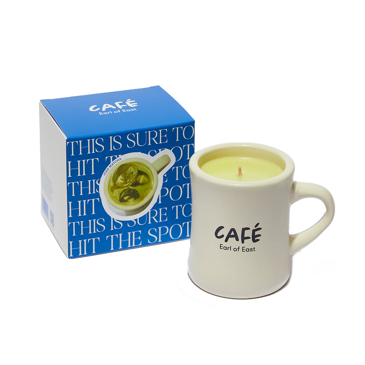 Limited Edition Soy Wax Café Candle 300ML (11oz)  - Iced Matcha