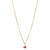 Cherry Necklace - Gold/Red