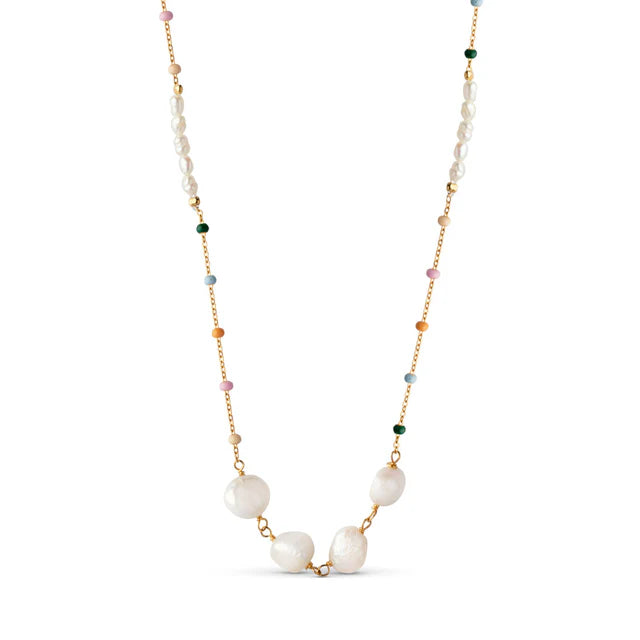 Lola Perla Necklace - Gold/Pearl/Dreamy