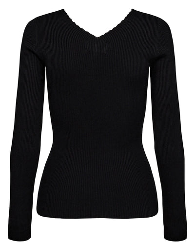 Nuayelet Long Sleeve Pullover - Caviar