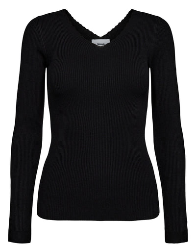 Nuayelet Long Sleeve Pullover - Caviar