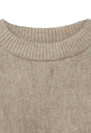 Laurel-BL Crew Neck Jumper - Oxford Tan