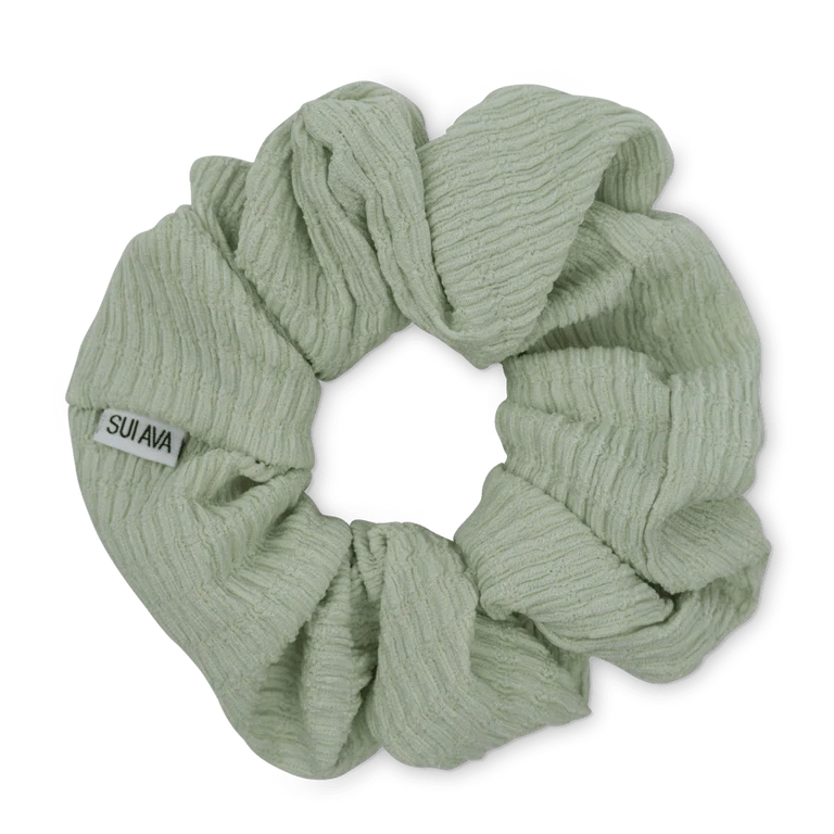 Zig Zag  Scrunchie - Spearmint