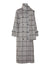 Helle Long Wool Scarf Coat - Steel Gray