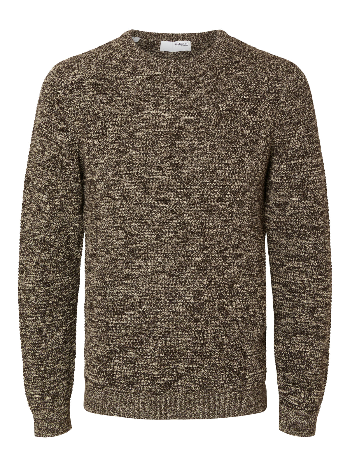 Vince Knit Bubble Crew Neck - Chocolate Torte