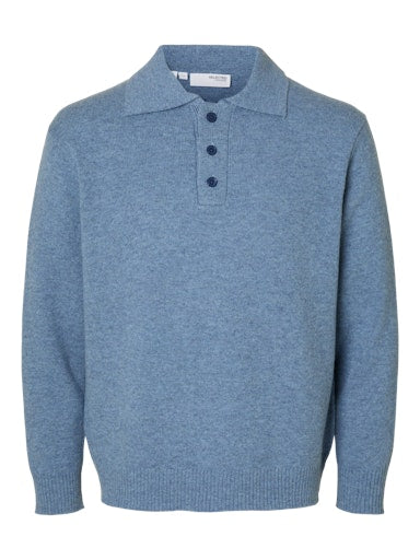 Reuben Knit Relaxed Polo - Oceana