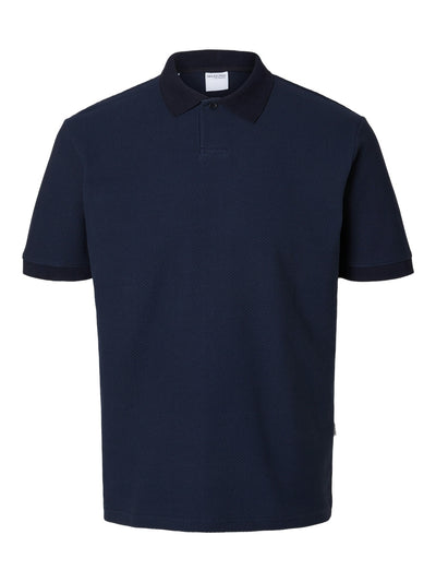 Maurice Structured Polo - Sky Captain