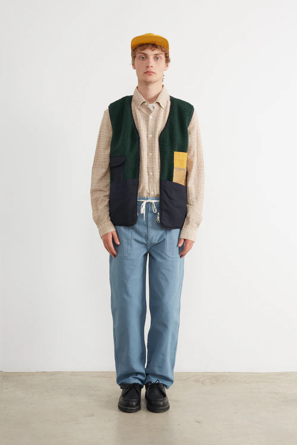 Shearling Vest - Dark Green