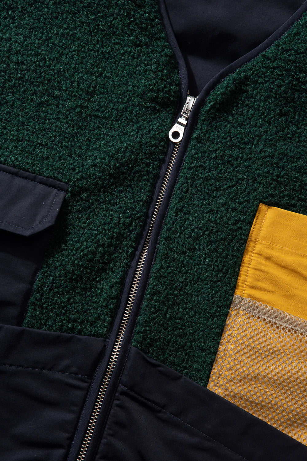 Shearling Vest - Dark Green