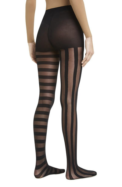 Stripes Tights - Black