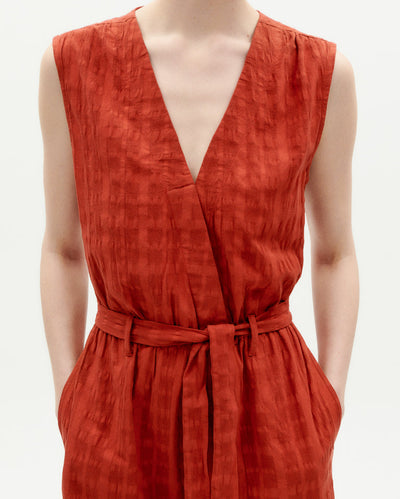 Winona Jumpsuit - Orangered Cuadrito