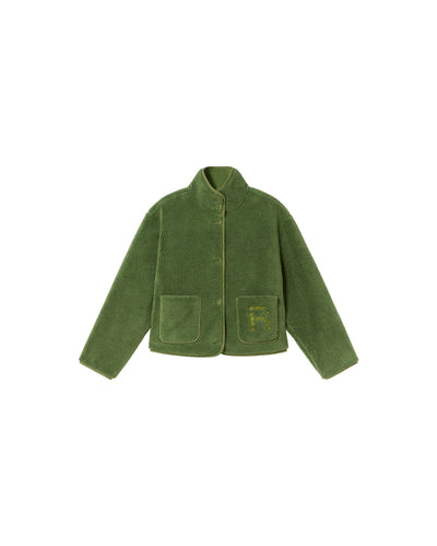 Kourtney Fleece Jacket - Cactus Green