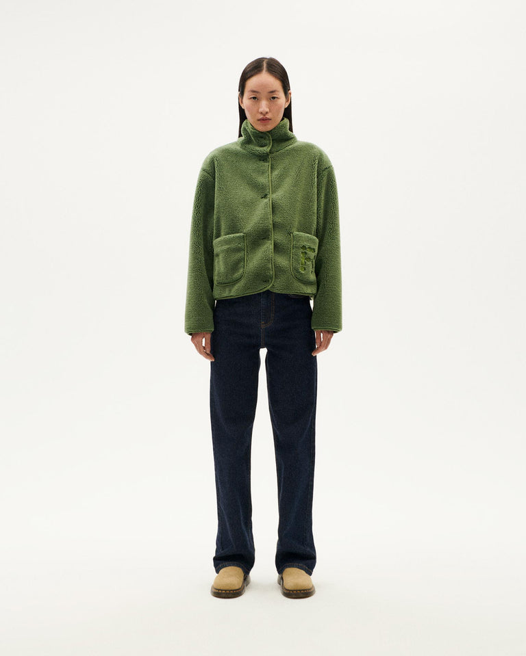 Kourtney Fleece Jacket - Cactus Green