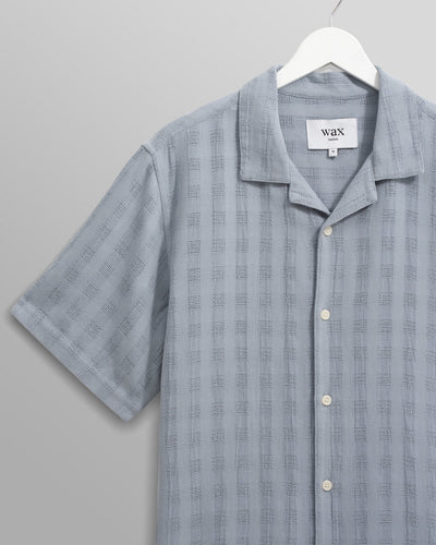 Didcot Shirt - Blue Open Weave