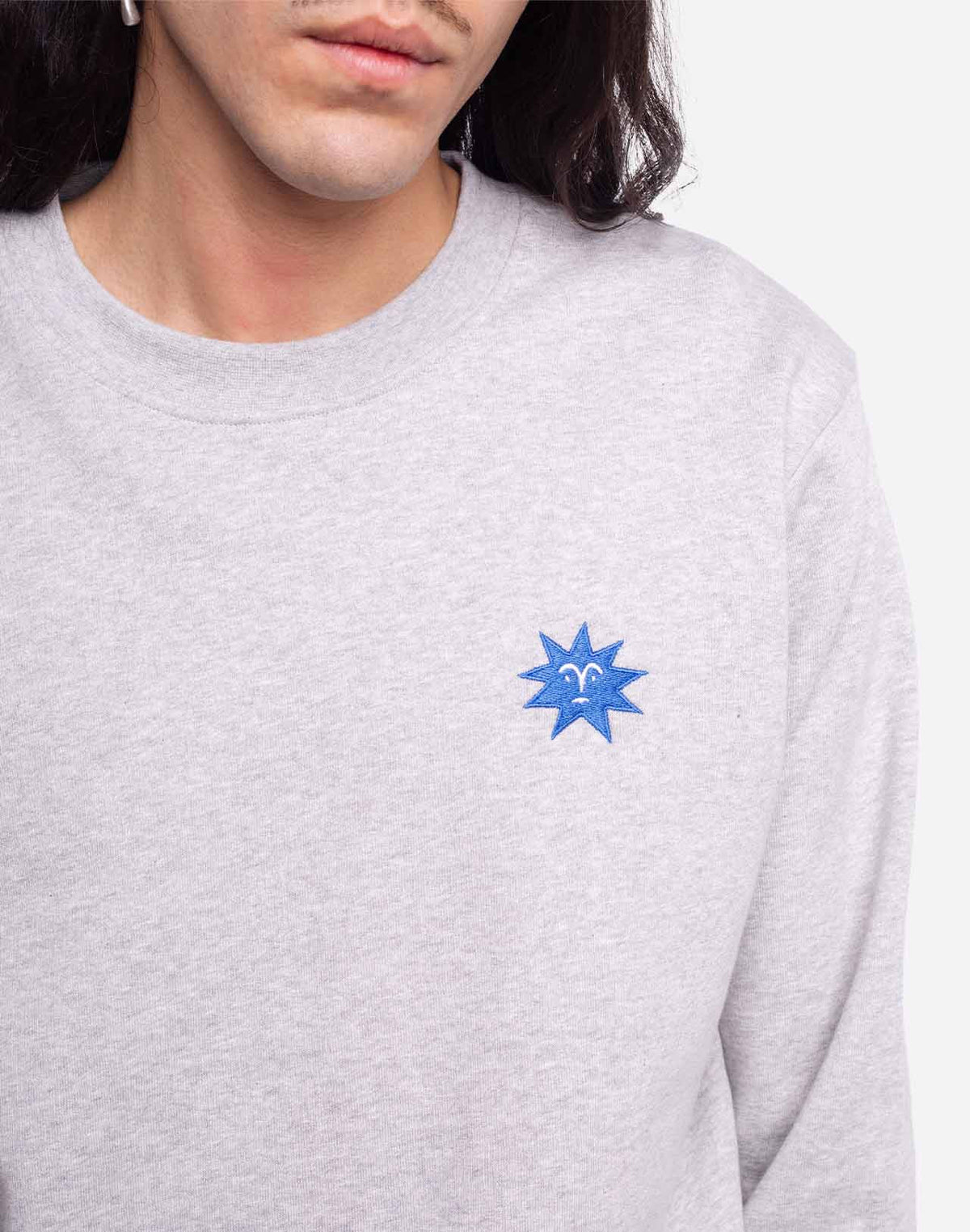 Night Bird Sweatshirt - Flecked Grey